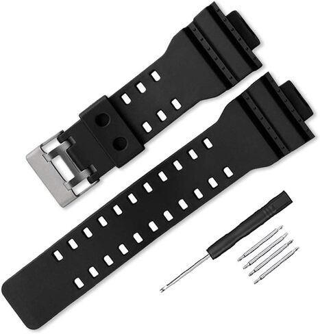 16mm Natural Resin Replacement Watch Band Strap for casio Mens G-Shock GA100 GA110 GA120 GA100C GD100 GD120 in Saudi Arabia