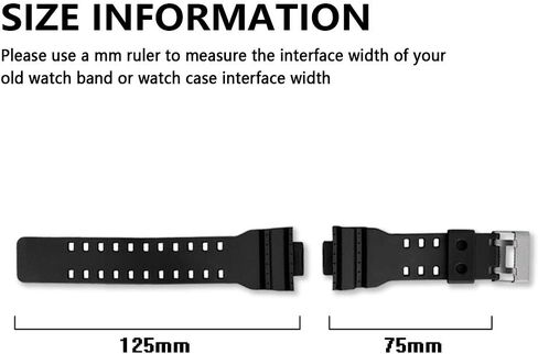 16mm Natural Resin Replacement Watch Band Strap for casio Mens G-Shock GA100 GA110 GA120 GA100C GD100 GD120 in Saudi Arabia
