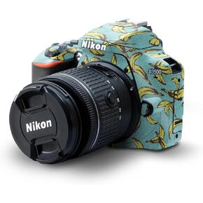 Glossy Glitter Skin Compatible with Nikon D3500 Camera - Sushi - Premium 3M Vinyl Protective Wrap Decal Cover - Easy to Apply | Crafted in The USA by MightySkins