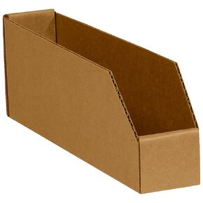 SNBINBIN29K Open Top Bin Boxes, 2" x 9" x 4-1/2", Width, 4.5" Height, 9" Length, Kraft (Pack of 25)