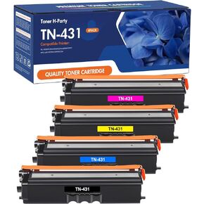 TN431 TN-431 Toner Cartridge 4-Pack Compatible Replacement for Brother TN431 TN 431 TN-431 TN431BK TN431C TN431M TN431Y for HL-L8360CDW MFC-L8900CDW HL-L8260CDW MFC-L8610CDW HL-L8360CDWT Printer