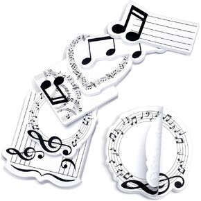 12 Pads 600 Sheets Music Themed Sticky Notes Music Gifts Funny Sticky Note Pads Cute Sticky Notes for Office School Teacher Appreciation Gifts Party Favor Home