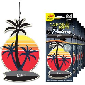 California Scents Hanging Palms Air Freshener, Tropical Colada, 24 Count