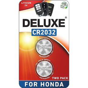 Key Fob Replacement Battery for Honda (CRV Civic Accord Pilot Odyssey HRV Fit Passport Ridgeline Crosstour Insight Clarity CRZ) Smart Remote (2 Pack)