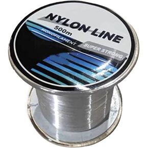 1 Roll White 500m Clear Fishing Line Heavy Duty Nylon Braided Fishing Line Professional Fish Line for Hanging Balloon,Fishing Line,Garland,Picture,Crafts,Decorations
