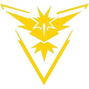 Pokemon Go - Team Yellow (Instinct) Decal Stickers for Car/Truck/Laptop (4.5" x 4.8")