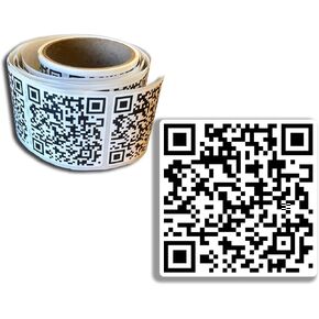 100-Pack Rick Roll QR Code Stickers in a Convenient Roll Funny Gag Gift Stickers Weatherproof UV Resistant Stickers 2" x 2"