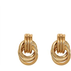 Metal Twisted Wrap Earrings,Explosive Design Sense Fashionable Niche Unique Accessories,Elegant Goddess Essential Geometric Shapes Advanced Personalized Items.