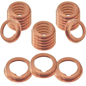 20Pcs Oil Drain Plug Gasket, Copper Crush Washer Compatible with Nissan/Infiniti G35 G37 Nissan - Rogue Sentra Xterra Altima Frontier Armada Jukes 350Z OEM 11026-JA00A