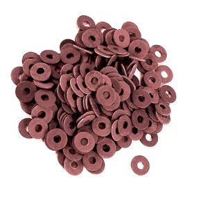 Computer Motherboard Washers (200 Pack) PCB Insulating Fiber Washers/Gaskets/Insulated Spacers Maroon/Red Color Used for Screw Insulation