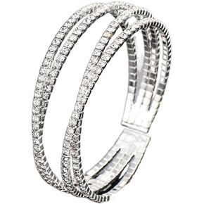 Rhinestone Bracelet Prom Jewelry Tennis Bracelets for Women Prom Bracelet Wedding Jewelry Crystal Bracelet Bangles Bracelet Costume Jewelry for Women