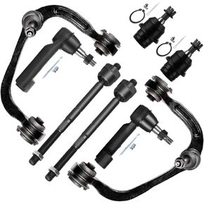 8pc Set Front Suspension Kit Upper Control Arm And Ball Joint Outer Inner Tie Rod End Lower Ball Joint Replacement 2007-2015 For Ford Expedition For F-150 For Lincoln Navigator