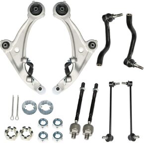 labwork 8pc Front Control Arms Kit + Tie Rod for 2007-2010 2011 2012 Nissan Altima