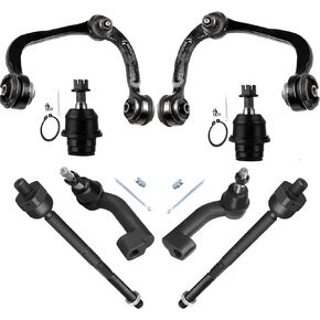 SCITOO 8pcs Front Suspension Kit Upper Control Arm w/Ball Joints Inner Outer Tie Rods Lower Ball Joints Fit 2009-2015 For Ford For F-150 2007-2015 For Ford Expedition For Lincoln Navigator