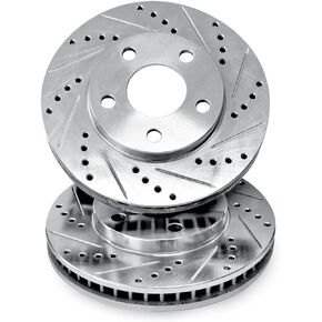 R1 Concepts Front Kit Brake Rotors Drill Slot FEC.42132.01