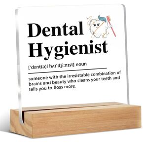 Dental Hygienist Gifts, Dental Hygienist Gifts for Women Men, Gifts for Dental Hygienist, Dental Hygienist Definition Acrylic Sign Keepsake