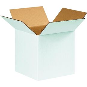 Partners Brand P888W Corrugated Boxes, 8"L x 8"W x 8"H, White (Pack of 25)