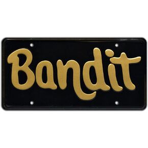 Celebrity Machines Burt Reynolds | Bandit | Metal Stamped License Plate