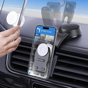 Socket Car Mount for Dashboard Windshield,Bendable Car Phone Holder for Socket Grip,Powerful Suction Cup Phone Holder Used On Car,Home,Office