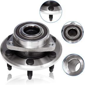 513277 Wheel Bearing and Hub Assembly Front&Rear for Buick Enclave, for Chevy Traverse, for GMC Acadia Limited, for Saturn Outlook - Wheel Bearing with 6 Plugs in Kuwait