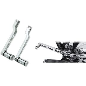 2pcs CNC Aluminum Heel/Toe Shifter Gear Shift Pedal Lever Arms& Shifter Peg for Harley Touring FL Softail Trike (Black&White)