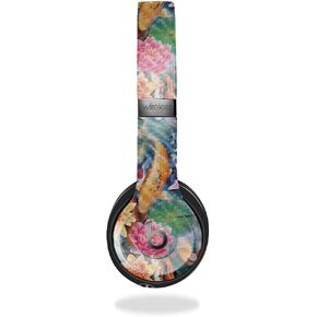 Carbon Fiber Headphone Skin Compatible with Beats Solo 4 - Koi Pond - Premium 3M Vinyl Protective Wrap Decal Cover - Easy to Apply | Crafted in The USA by MightySkins