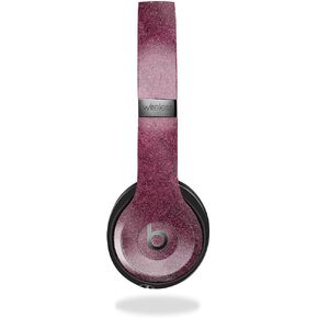 Glossy Glitter Headphone Skin Compatible with Beats Solo 4 - Pink Gravel - Premium 3M Vinyl Protective Wrap Decal Cover - Easy to Apply | Crafted in The USA by MightySkins