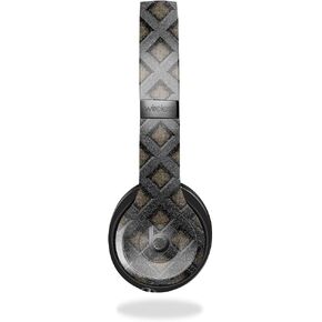 Carbon Fiber Skin Compatible with Beats Solo 4 - Black Wall - Premium 3M Vinyl Protective Wrap Decal Cover - Easy to Apply | Crafted in The USA by MightySkins