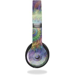 Glossy Glitter Headphone Skin Compatible with Beats Solo 4 - Tripping - Premium 3M Vinyl Protective Wrap Decal Cover - Easy to Apply | Crafted in The USA by MightySkins