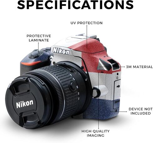 Carbon Fiber Skin Compatible with Nikon D3500 Camera - Artic Camo - Premium 3M Vinyl Protective Wrap Decal Cover - Easy to Apply | Crafted in The USA by MightySkins in Saudi Arabia