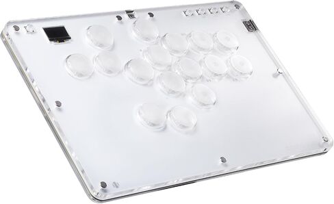Haute42 Leverless Controller for Arcade Gaming: T16 Crystal Series - Acrylic Sandwich Artwork Template -Crystal Low-Profile Switches - Custom RGB - Arcade Controller for PC/PS4/PS3/Switch(Black) in Saudi Arabia