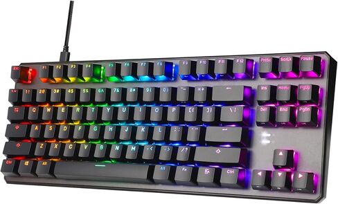 لوحة مفاتيح ميكانيكية TECWARE Phantom+ 87 مفتاح، RGB LED، مفتاح Wraith Orange in Saudi Arabia