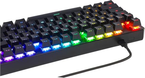 لوحة مفاتيح ميكانيكية TECWARE Phantom+ 87 مفتاح، RGB LED، مفتاح Wraith Orange in Saudi Arabia