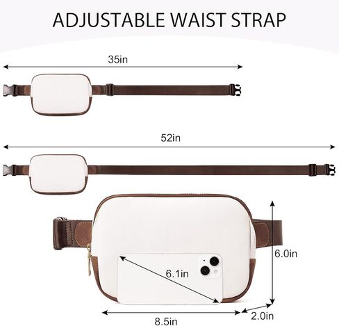 CLUCI Small Belt Bag for Women+PU Leather Waist Bag with Adjustable Straps in Saudi Arabia
