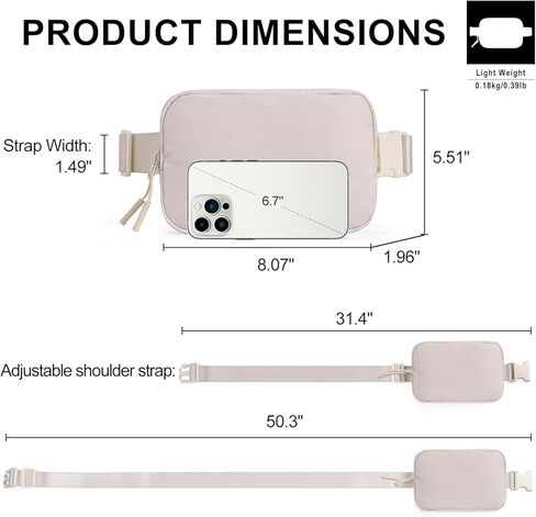 CLUCI Small Belt Bag for Women+PU Leather Waist Bag with Adjustable Straps in Saudi Arabia