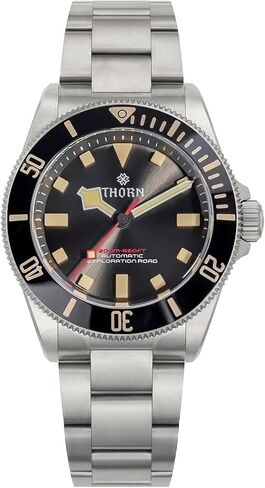Thorn Watches for Men 39mm Titanium Dive Watch PT5000 Automatic Mechanical Sapphire Crystal Luminous 200M Water Resistant, SHY036 Blue in Saudi Arabia