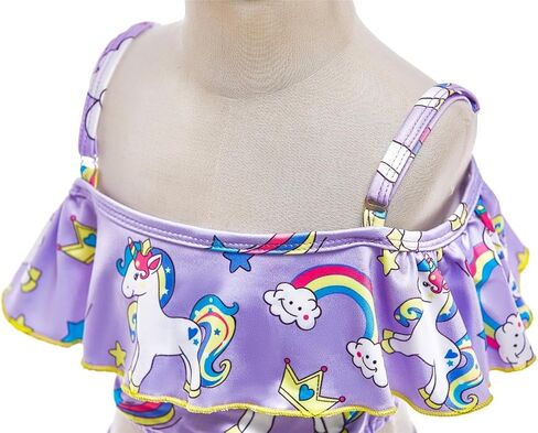 Dressy Daisy Unicorn Swimsuit Bathing Suit Swimwear 2 Piece Tankini with Swim Dress for Girls in Saudi Arabia