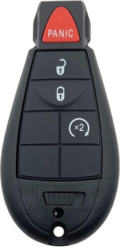 4 Buttons Keyless Remote Car Key Fob Fit for Dodge Ram 1500 2500 3500 Truck Pickup 2009 2010 2011 2012 Journey Challenger Grand Caravan Jeep Grand Cherokee Commander M3N5WY783X (Black) in Saudi Arabia