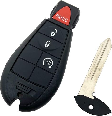4 Buttons Keyless Remote Car Key Fob Fit for Dodge Ram 1500 2500 3500 Truck Pickup 2009 2010 2011 2012 Journey Challenger Grand Caravan Jeep Grand Cherokee Commander M3N5WY783X (Black) in Saudi Arabia