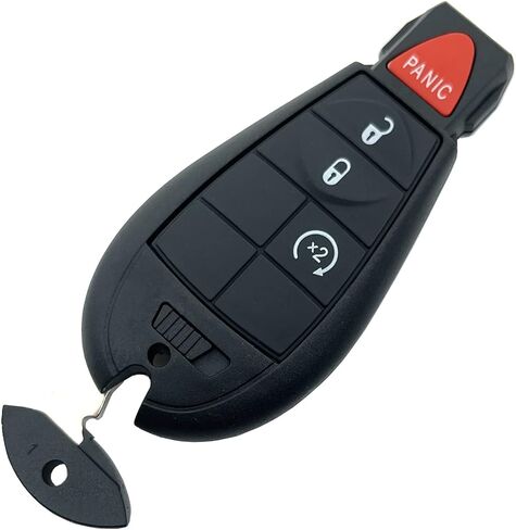 4 Buttons Keyless Remote Car Key Fob Fit for Dodge Ram 1500 2500 3500 Truck Pickup 2009 2010 2011 2012 Journey Challenger Grand Caravan Jeep Grand Cherokee Commander M3N5WY783X (Black) in Saudi Arabia