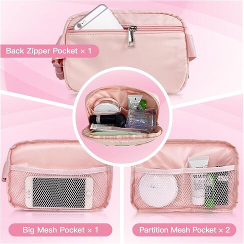 Personalized Belt Bag with Keychain, Fanny Pack for Girls Women, Initial Birthday Gifts for Teen Girls Mom, Crossbody Bag, Small Waist Packs, Travel Essential, Christmas Preppy Gifts (Blue A) in Saudi Arabia
