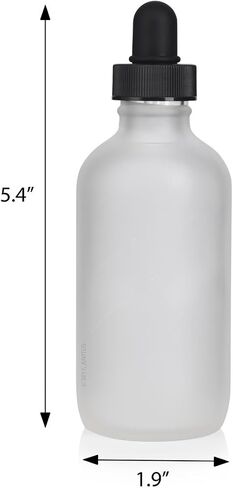 JUVITUS 4 oz Frosted Clear Glass Boston Round Bottle with Silver Lotion Pump (6 Pack) + Funnel in Saudi Arabia
