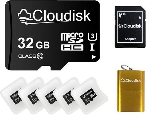 Pack of 5 Micro SD Card 64GB Flash Memory Card Micro SDXC C10 A2 U3 with SD Adapter, Card Reader (64 GB) in Kuwait