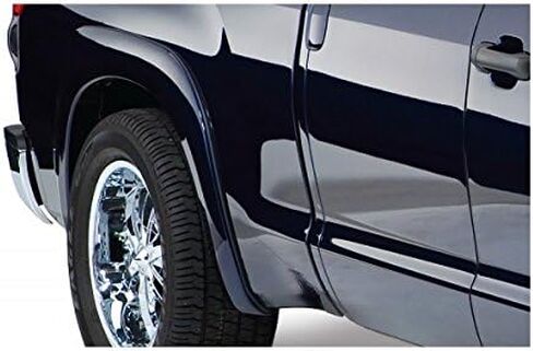 Bushwacker OE Style Factory مشاعل الحاجز الأمامي والخلفي | طقم مكون من 4 قطع، أسود، لمسة نهائية ناعمة | 30909-02 | يناسب 2007-2013 Toyota Tundra Fleetside مع أغطية الطين من المصنع in Kuwait