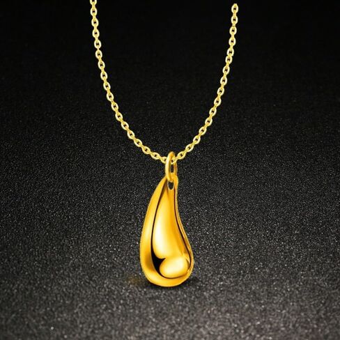 HUASAI دمعة الكفة سوار أقراط قلادة حلقة مجموعة للنساء العصرية Waterdrop سوار الذهب مكتنزة سوار الذهب بيان سوار للفتيات in Saudi Arabia