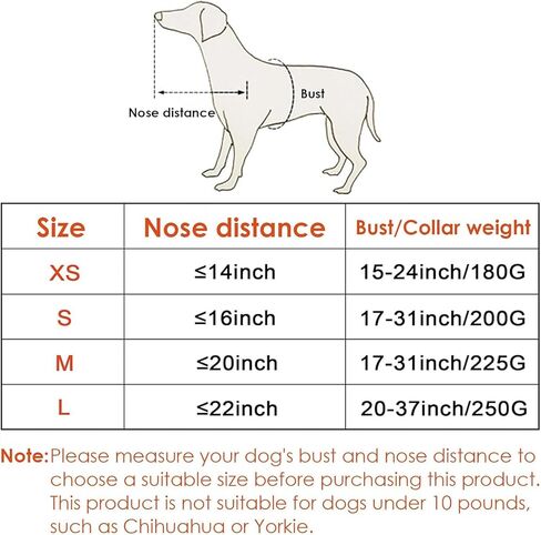 Nicoone Blind Dog Harness Guiding Device,Dog Halo for Blind Dogs, Devices for Blind Dogs, Blind Dog Accessories Help for Blind Dogs to Avoid Collision&Build Confidence,XS in Kuwait