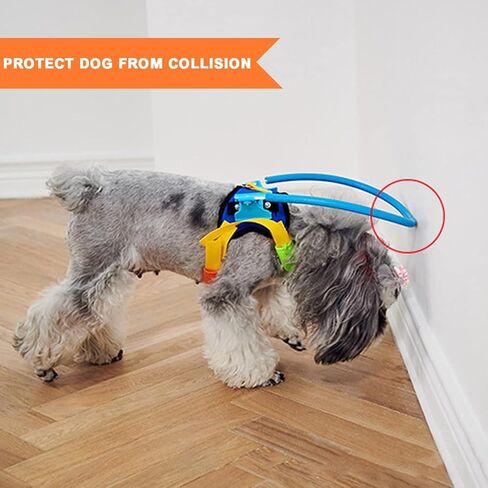 Nicoone Blind Dog Harness Guiding Device,Dog Halo for Blind Dogs, Devices for Blind Dogs, Blind Dog Accessories Help for Blind Dogs to Avoid Collision&Build Confidence,XS in Kuwait