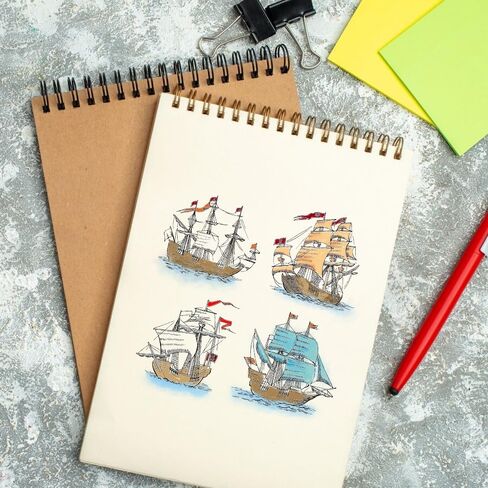 4 Big Ships Clear Stamps for Card Making, Sailing Shipping Trip Sailboats Clear Rubber Stamps Background Transparent Rubber Seal Stamps for DIY Photo Scrapbooking Card Album Crafting Supplies in Saudi Arabia