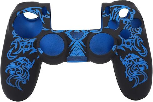 Gamepad Controller Cover, Non Slip Silicone Cover for PS4 Controller, Covers for Sony PS4, Provides a More Comfortable Experience Protector Accessories for Ps4 Controller(Black & in Saudi Arabia