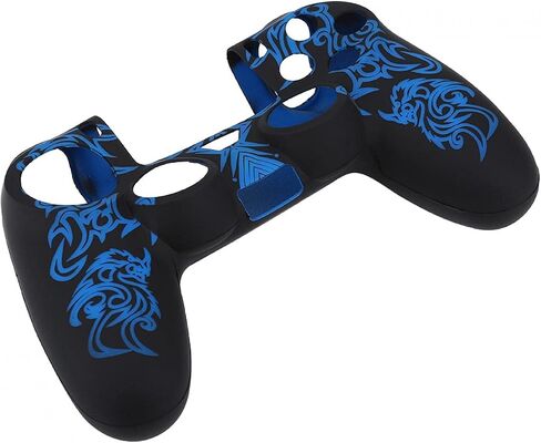 Gamepad Controller Cover, Non Slip Silicone Cover for PS4 Controller, Covers for Sony PS4, Provides a More Comfortable Experience Protector Accessories for Ps4 Controller(Black & in Saudi Arabia